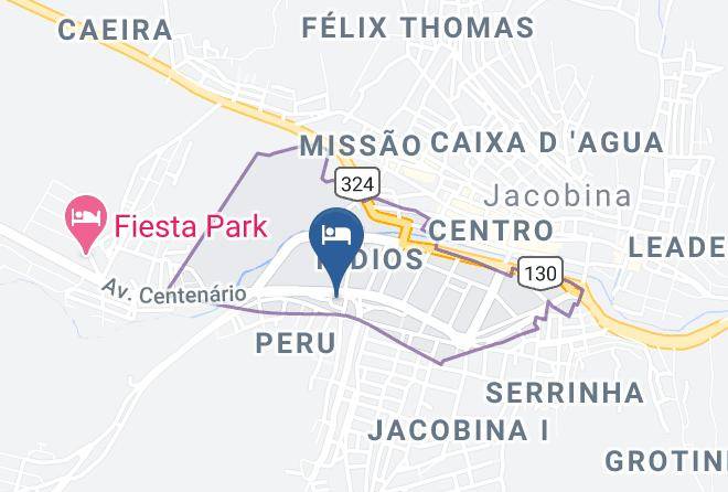 Jacobina - Hotel Rodoviaria Maps
