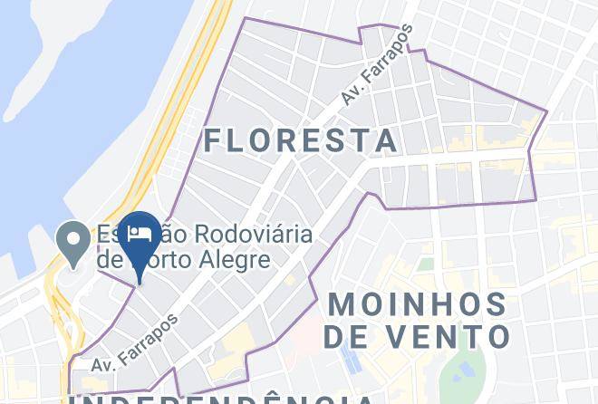 Porto Alegre - Hotel Rodoviaria Maps