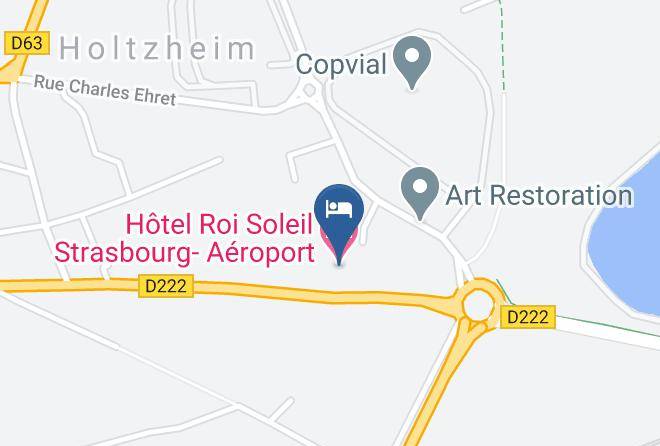 Bas Rhin - Hotel Roi Soleil Strasbourg Aeroport Maps