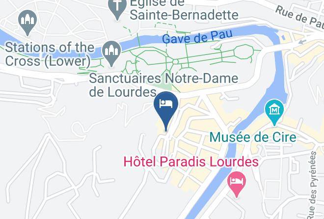 Hautes Pyrenees - Hotel Roissy Lourdes Maps