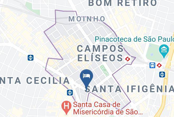 Sao Paulo Santa Cecilia - Hotel Rojas All Suite Maps