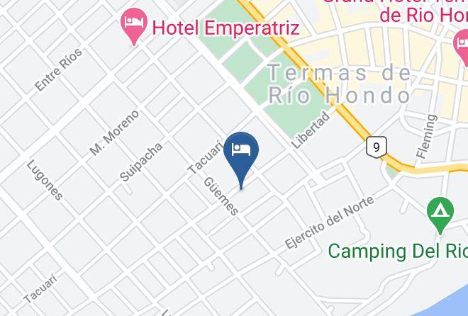 Rio Hondo - Hotel Roka Termal Maps