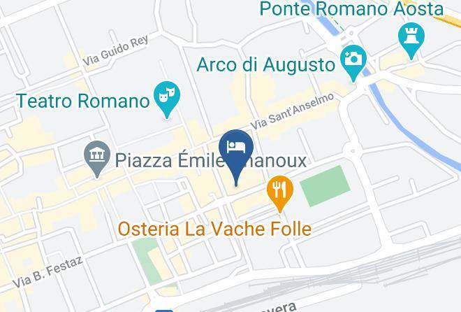 Aosta - Hotel Roma Maps