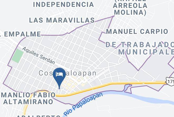 Cosamaloapan De Carpio - Hotel Roma Cosamaloapan Veracruz Maps