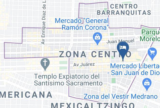Guadalajara - Hotel Roma Guadalajara Maps