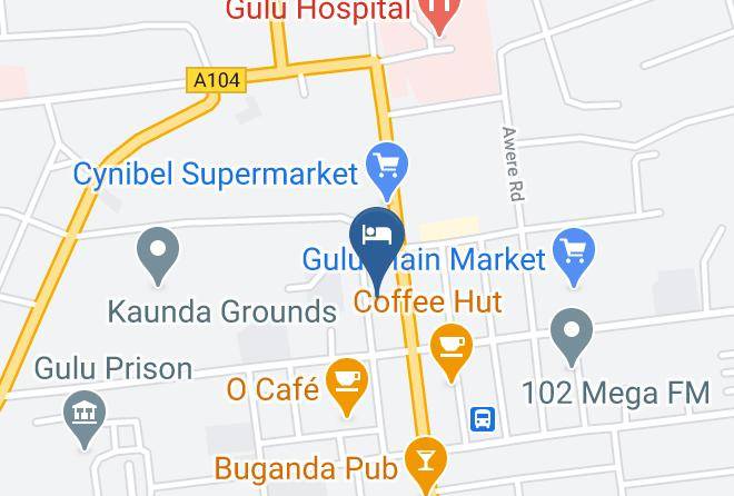 Gulu Municipality - Hotel Roma Maps
