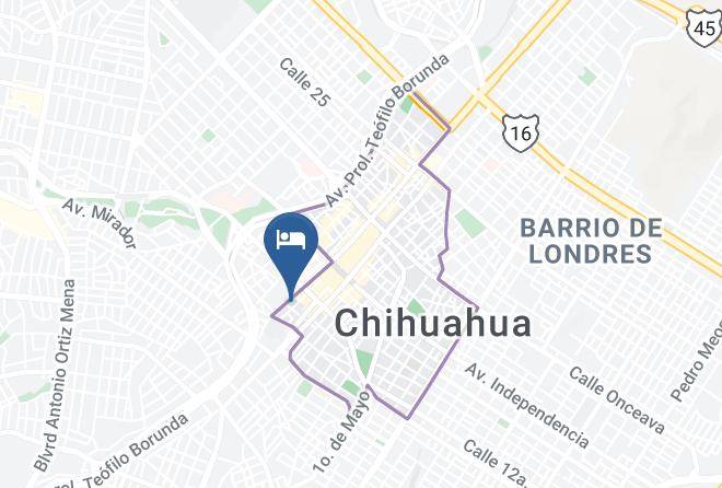 Chihuahua City Center - Hotel Roma Maps