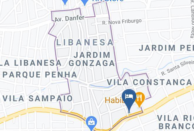 Sao Paulo Ponte Rasa - Hotel Romance Maps