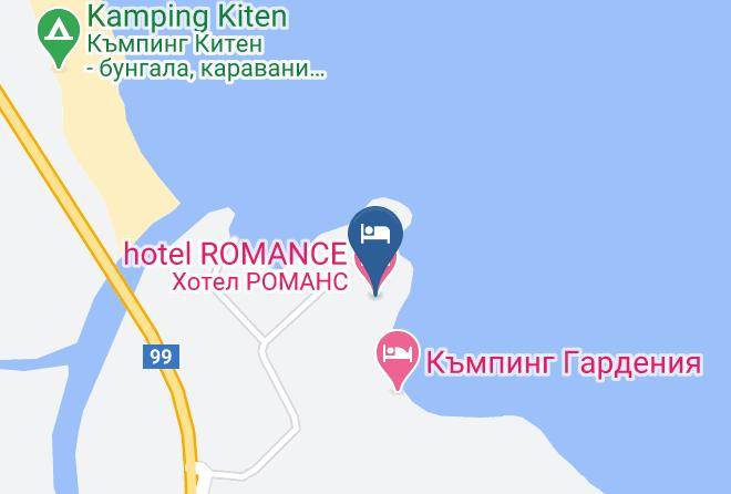 Tsarevo - Hotel Romance Maps