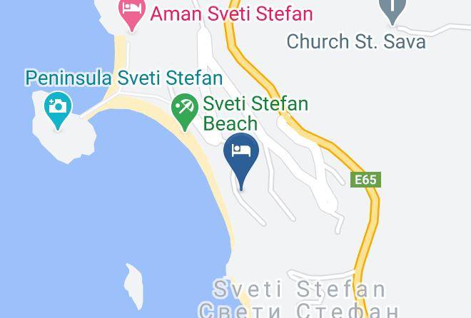 Budva - Hotel Romanov Maps