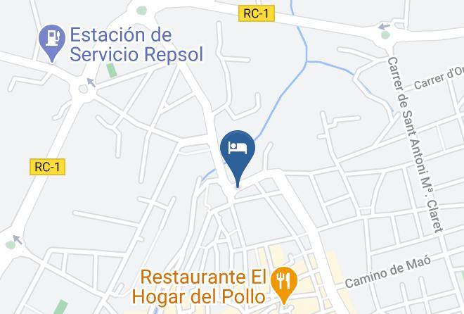 Baleares - Hotel Romantico Los 5 Sentidos Maps