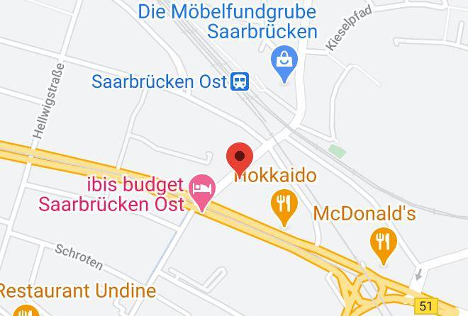 Saarbrucken - Hotel Romerhof Maps