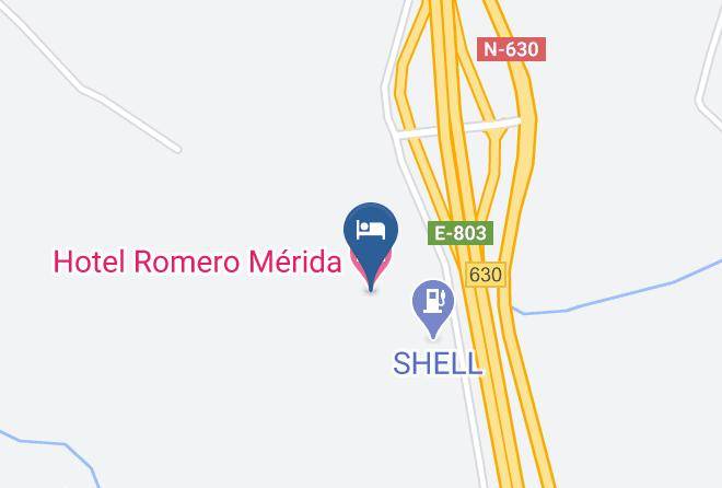 Badajoz - Hotel Romero Merida Maps