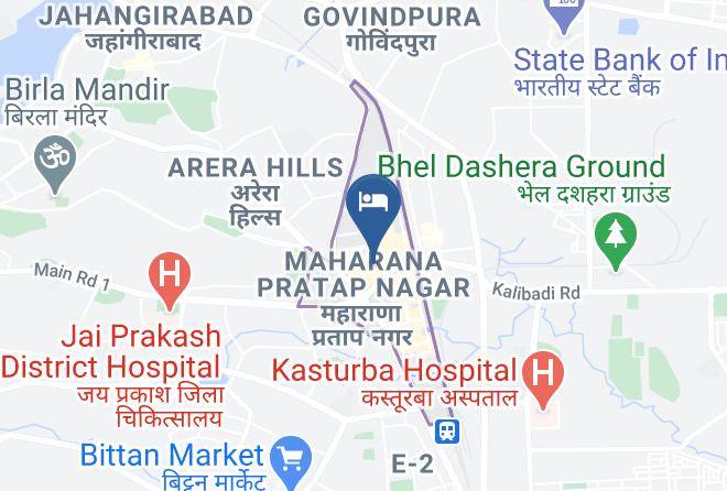 Bhopal - Hotel Ronak Plaza Maps