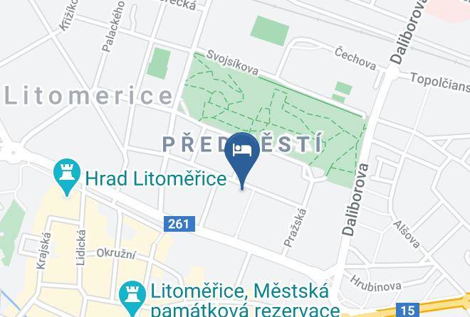 Litomerice - Hotel Roosevelt Maps