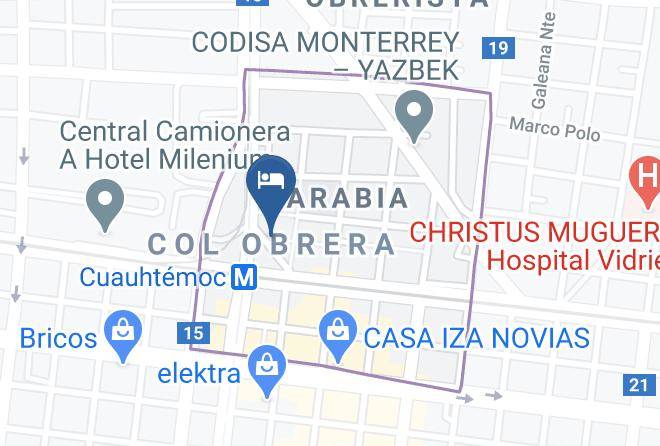 Monterrey - Hotel Roosvelt Maps