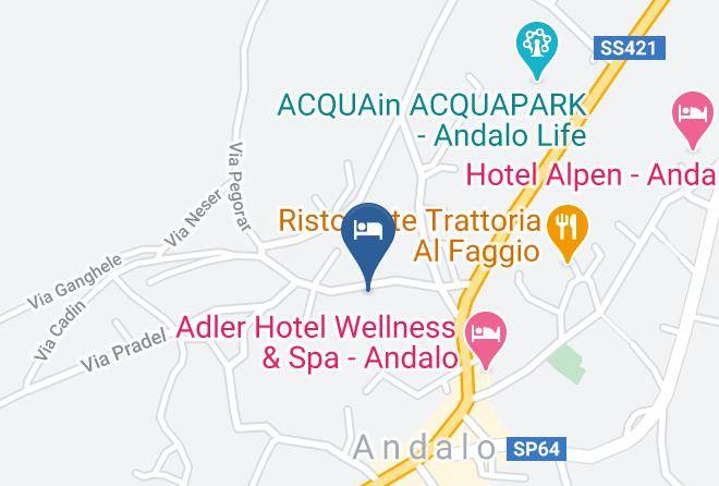 Trento - Hotel Rosa Alpina Maps