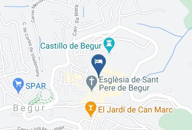 Hotel Rosa Spa Begur Map
