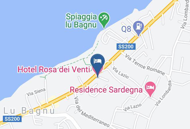 Sassari - Hotel Rosa Dei Venti Maps