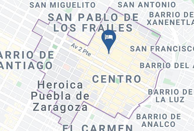 Heroica Puebla De Zaragoza Puebla - Hotel Rosa Maps