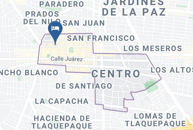 Tlaquepaque - Hotel Rosa Morada Maps