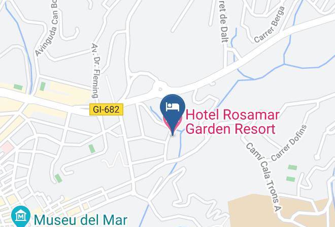 Girona - Hotel Rosamar Garden Resort Maps