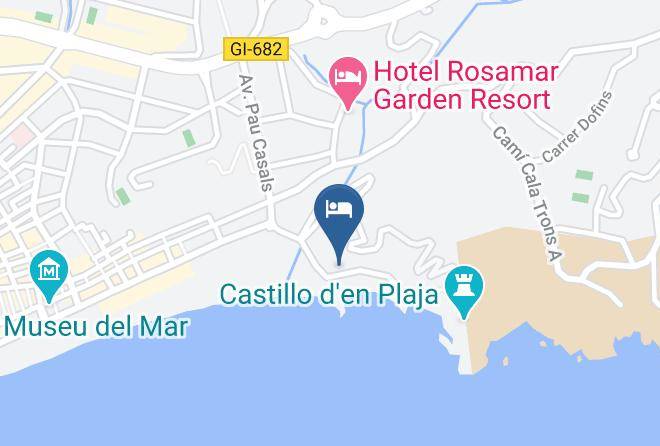 Hotel Rosamar Maxim Map