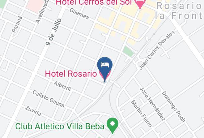 Rosario De La Frontera - Hotel Rosario Maps