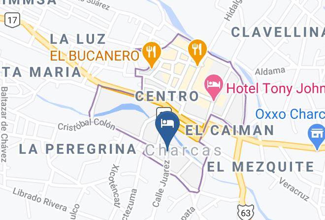 Charcas - Hotel Rosas Maps
