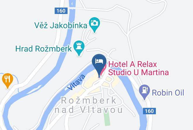Cesky Krumlov - Hotel Rose Maps