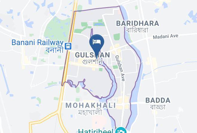 Dhaka - Hotel Rose Garden Maps