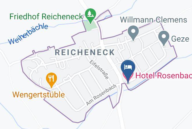 Reutlingen - Hotel Rosenbach Maps