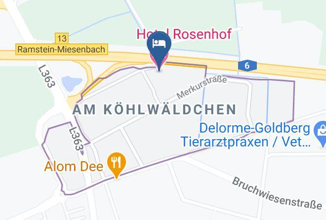Kaiserslautern - Hotel Rosenhof Maps