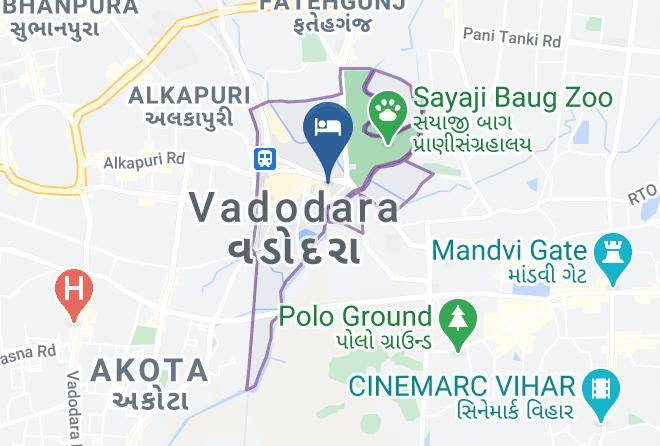 Vadodara - Hotel Roshni Maps