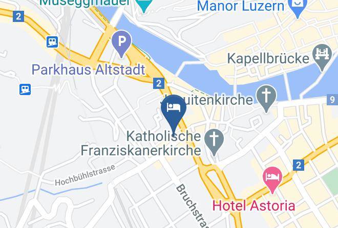 Lucerne - Hotel Rothaus Luzern & Peruvian Culinary Art Maps