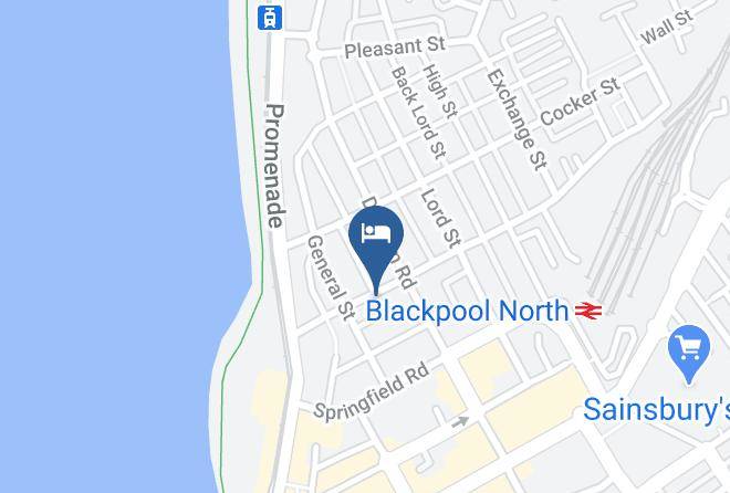 Blackpool - Hotel Lux Rouge Maps