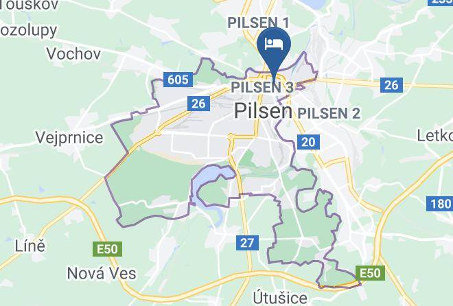 Pilsen - Hotel Rous Maps