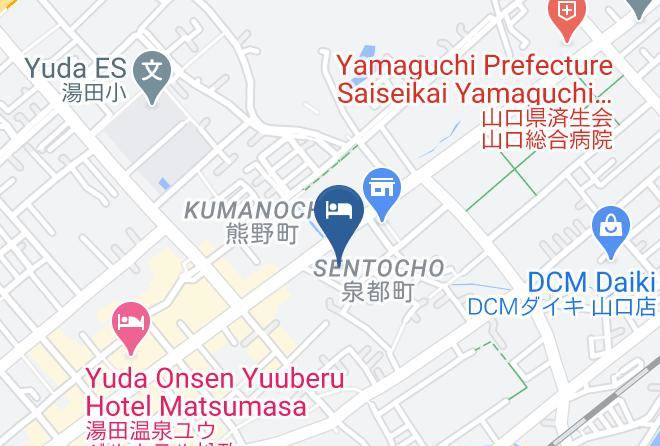 Yamaguchi City - Hotel Rout Inn Yamaguchi Yuda Onsen Maps