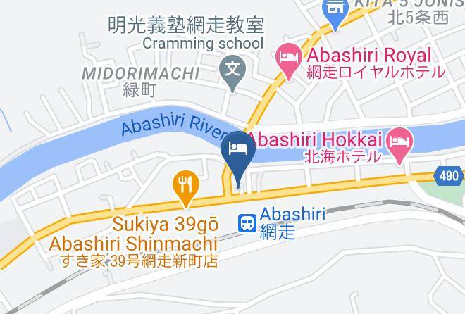 Abashiri City - Hotel Route Inn Abashiri Ekimae Maps