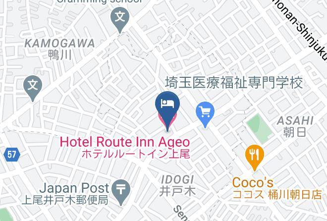 Ageo City - Hotel Route Inn Ageo Maps