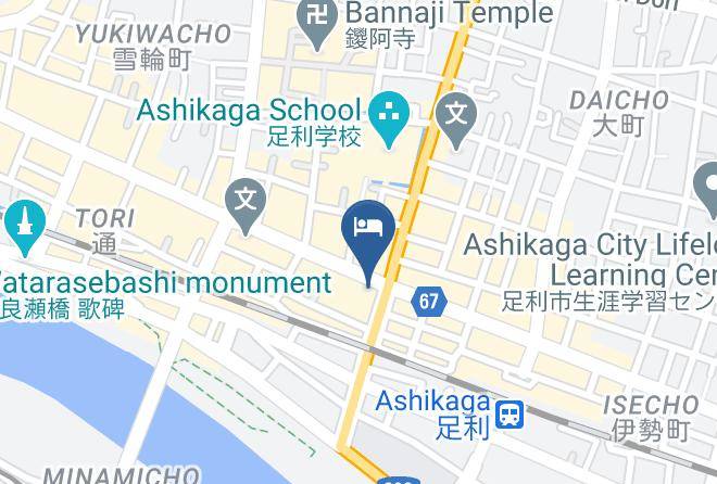 Ashikaga City - Hotel Route Inn Ashikaga Ekimae Maps