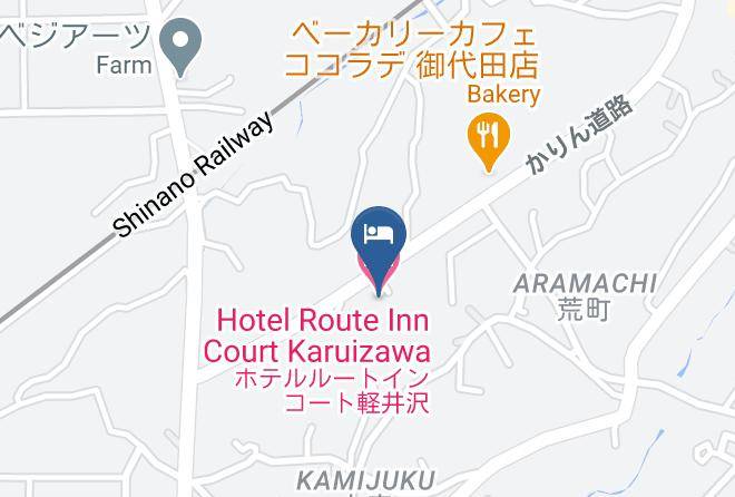 Hotel Route Inn Court Karuizawa Map
