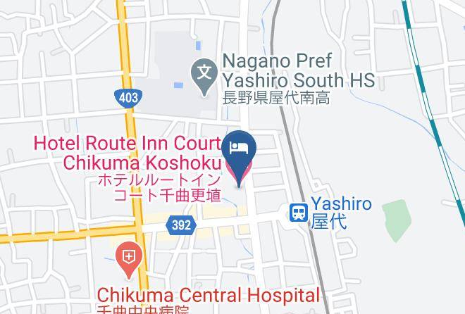 Chikuma City - Hotel Route Inn Court Chikuma Koshoku Maps