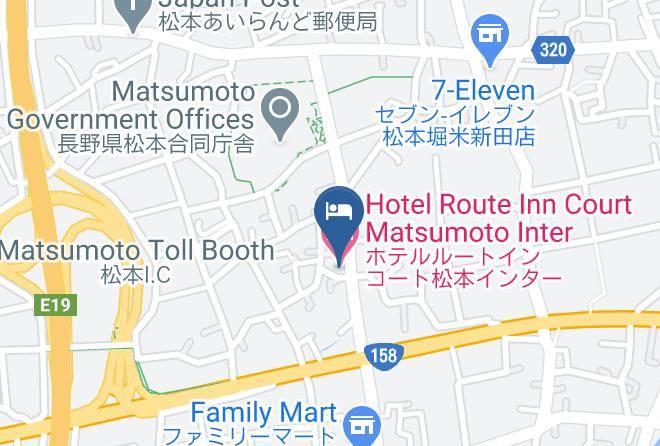 Matsumoto City - Hotel Route Inn Court Matsumoto Inter Maps