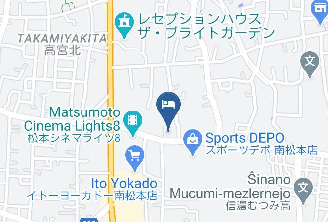 Hotel Route Inn Court Minami Matsumoto Map