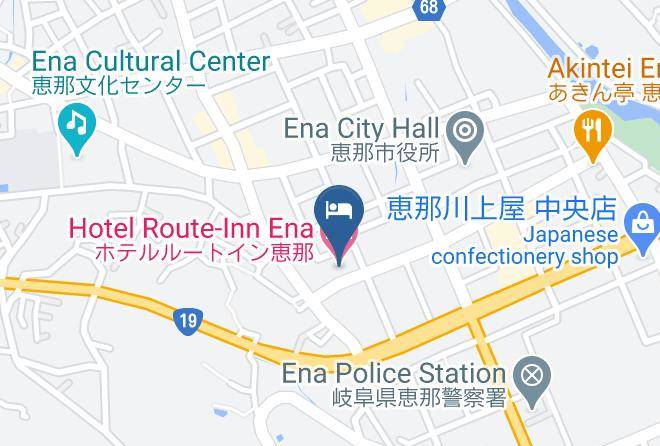 Ena City - Hotel Route Inn Ena Maps