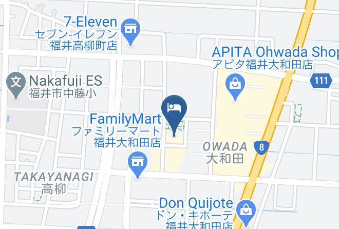Fukui City - Hotel Route Inn Fukui Owada Maps