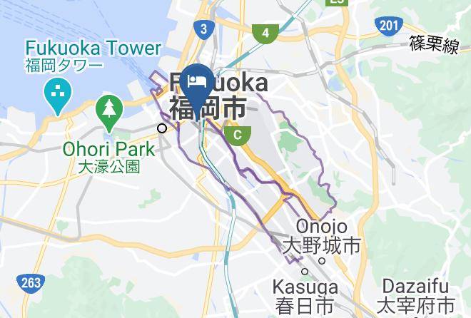 Fukuoka City Hakata Ward - Hotel Route Inn Hakata Ekimae Maps