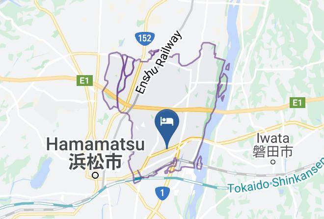 Hamamatsu City Higashi Ward - Hotel Route Inn Hamamatsu Dealer Dori Maps