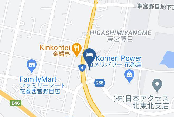 Hanamaki City - Hotel Route Inn Hanamaki Maps